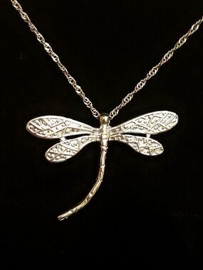 Sterling Silver Dragonfly Necklace